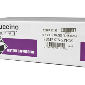 Pumpkin Spice Cappuccino Mix 6x2 Lb. Case