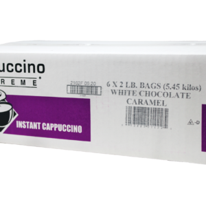 White Chocolate Caramel Instant Cappuccino Mix 6x2 Lb case