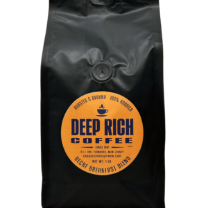 Deep Rich 100% Arabica Decaf Breakfast Blend Roasted And Ground Coffee 1 LB Bag