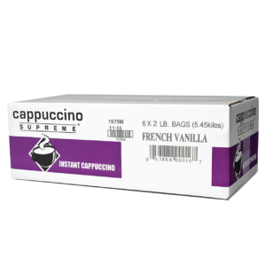French Vanilla Instant Cappuccino Mix 6 x 2 Lb. Case
