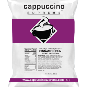 Cinnamon Bun Instant Cappuccino Mix 2 Lb Bag