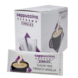 Sugar Free French Vanilla Single Serve Cappuccino Mix 25 x .71 Oz Sticks